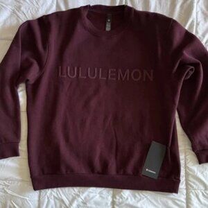 New Lululemon Steady State Crew Graphic Size Large Garnet LMERYS GARN NWT